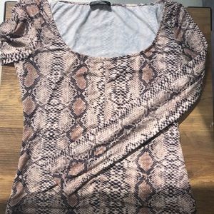 Animal print top